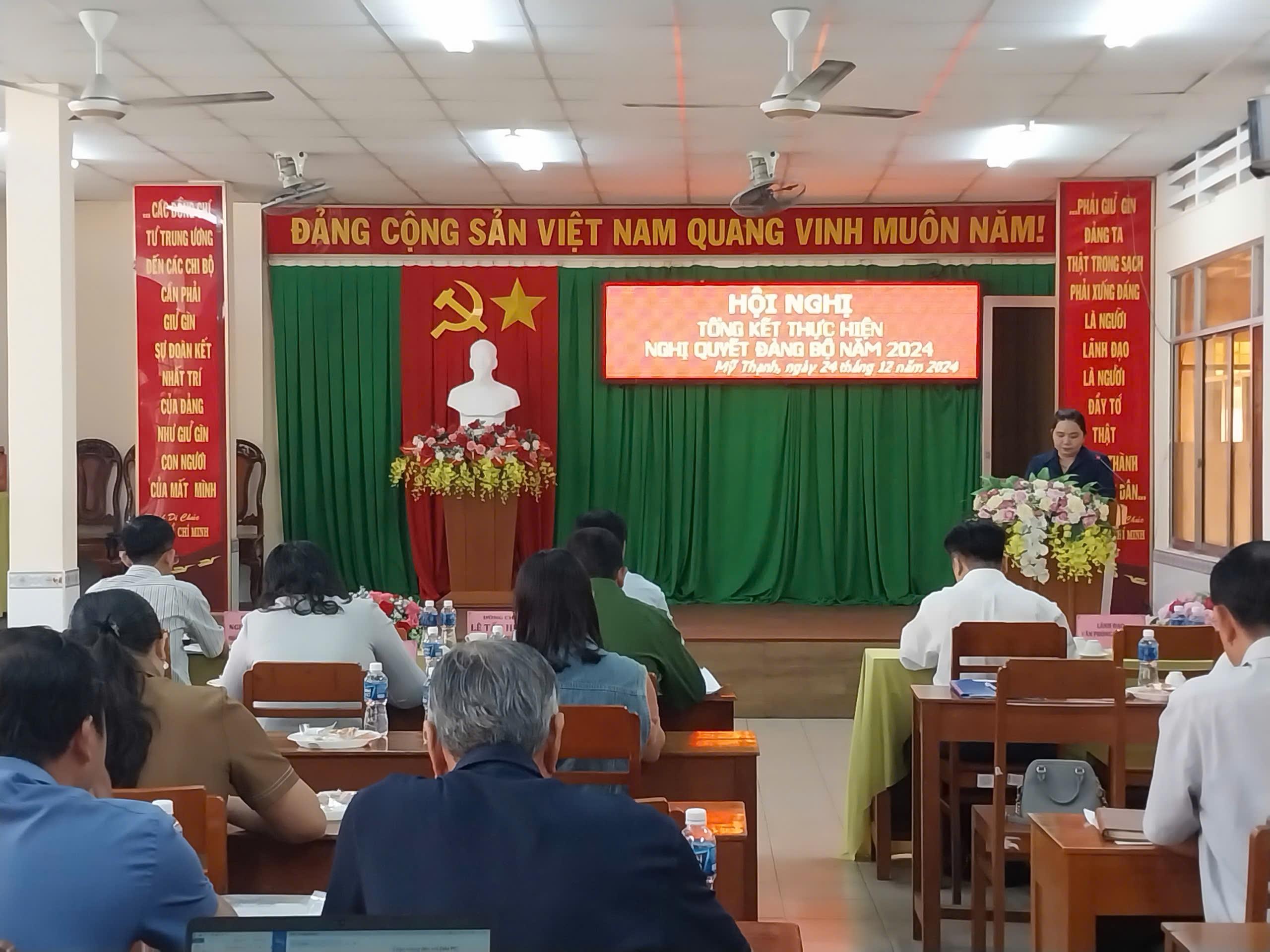 MỸ THẠNH TỔNG KẾT CÔNG TÁC THỰC HIỆN NGHỊ QUYẾT ĐẢNG BỘ PHƯỜNG NĂM 2024