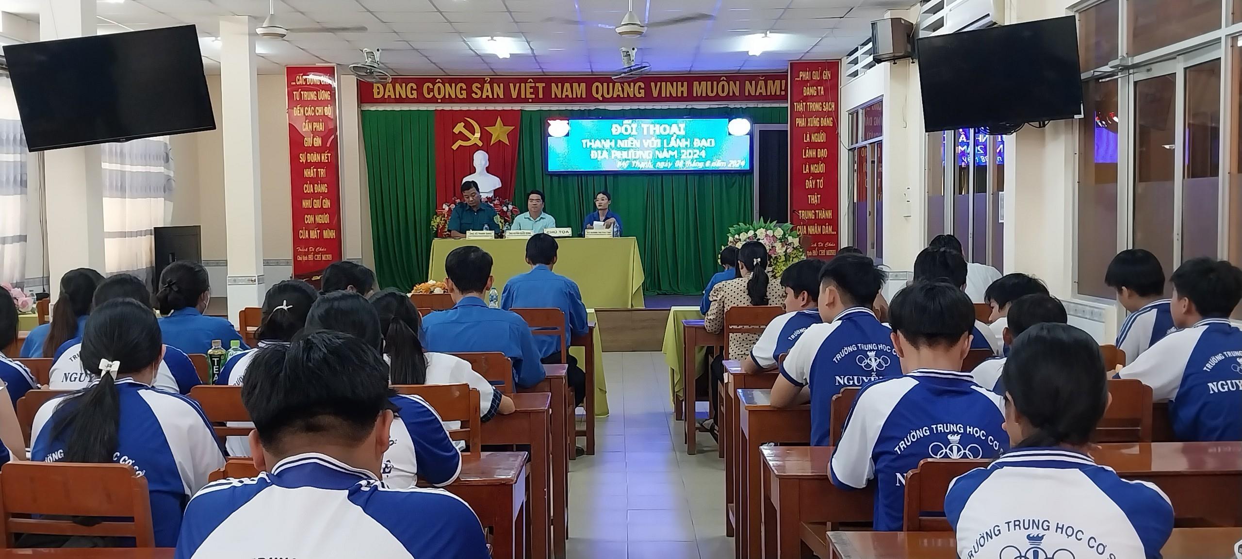 THANH NIÊN PHƯỜNG MỸ THẠNH ĐỐI THOẠI VỚI LÃNH ĐẠO ĐỊA PHƯƠNG NĂM 2024