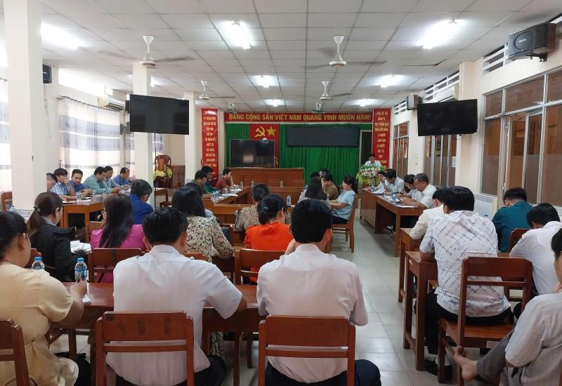 ĐẢNG UỶ PHƯỜNG MỸ THẠNH TỔ CHỨC HỘI NGHỊ QUÁN TRIỆT HƯỚNG DẪN SỐ 03-HD/TU, NGÀY 11/10/2024 CỦA BAN THƯỜNG VỤ TỈNH UỶ