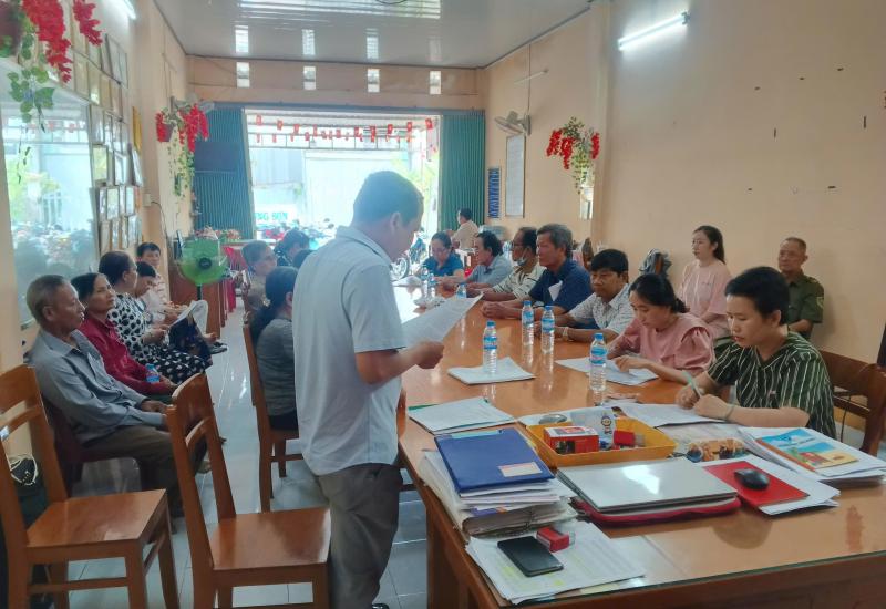 TỔ ĐẠI BIỂU HĐND PHƯỜNG MỸ THẠNH TIẾP XÚC CỬ TRI TRƯỚC KỲ HỌP LẦN THỨ 12, NHIỆM KỲ 2021 – 2026