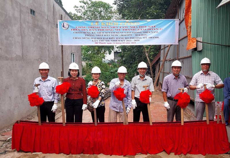 PHƯỜNG MỸ THẠNH KHỞI CÔNG CÔNG TRÌNH XOÁ NHÀ TẠM, NHÀ DỘT NÁT TRÊN ĐỊA BÀN (GIAI ĐOẠN 2)