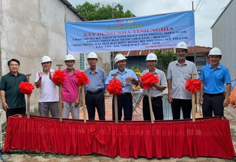 PHƯỜNG MỸ THẠNH KHỞI CÔNG XÂY DỰNG NHÀ TÌNH NGHĨA