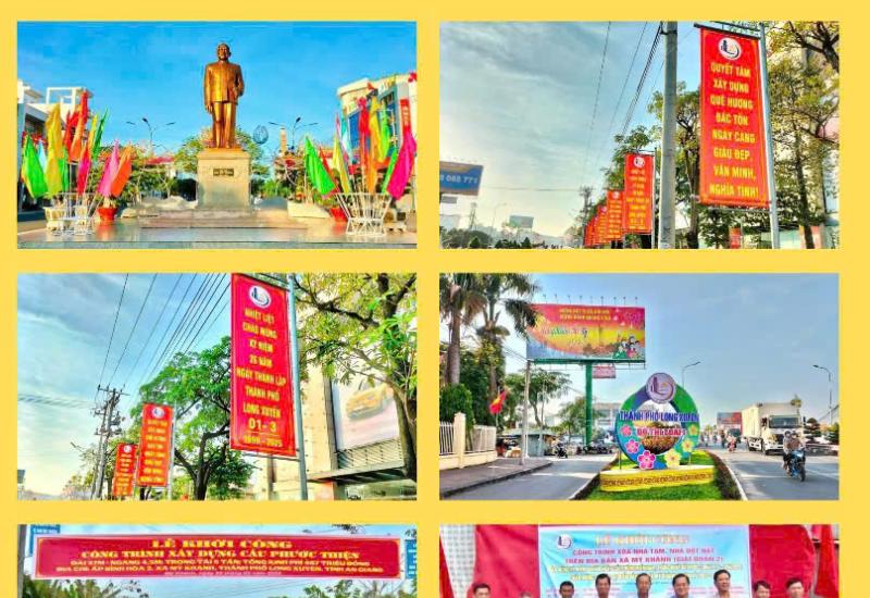 CHÀO MỪNG KỶ NIỆM 26 NĂM THÀNH LẬP THÀNH PHỐ LONG XUYÊN (01/3/1999 - 01/3/2025)