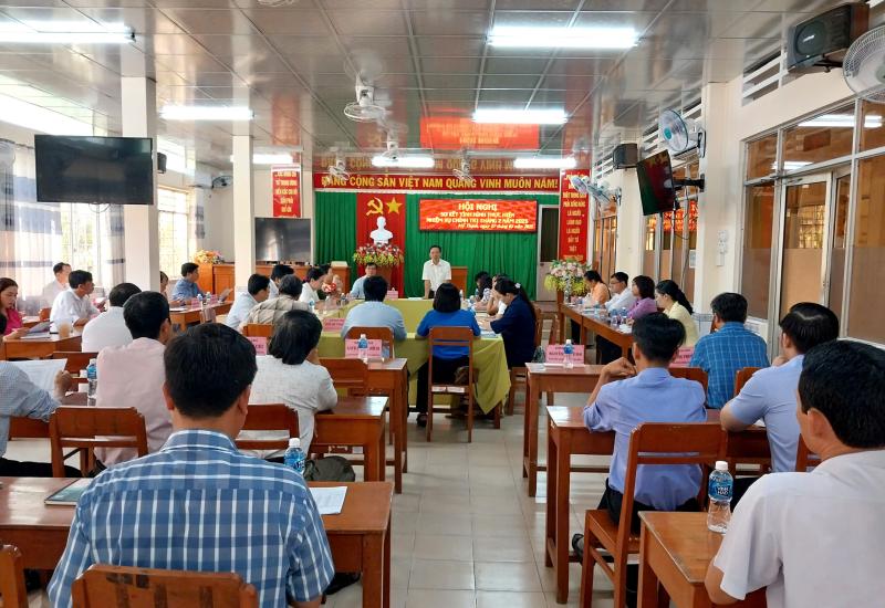 ĐẢNG UỶ PHƯỜNG MỸ THẠNH TỔ CHỨC HỘI NGHỊ SƠ KẾT TÌNH HÌNH THỰC HIỆN NHIỆM VỤ CHÍNH TRỊ THÁNG 02 NĂM 2025