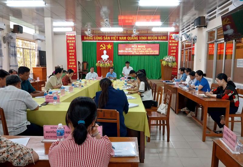 ĐẢNG ỦY PHƯỜNG MỸ THẠNH SƠ KẾT TÌNH HÌNH THỰC HIỆN NHIỆM VỤ 03 THÁNG ĐẦU NĂM 2025