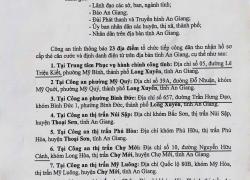 THÔNG BÁO ĐỊA ĐIỂM TIẾP NHẬN CÔNG DÂN THU NHẬN HỒ SƠ CẤP THẺ CĂN CƯỚC VÀ ĐỊNH DANH ĐIỆN TỬ TRÊN ĐỊA BÀN TỈNH AN GIANG